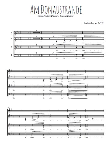 Am Donaustrande (4 voix)